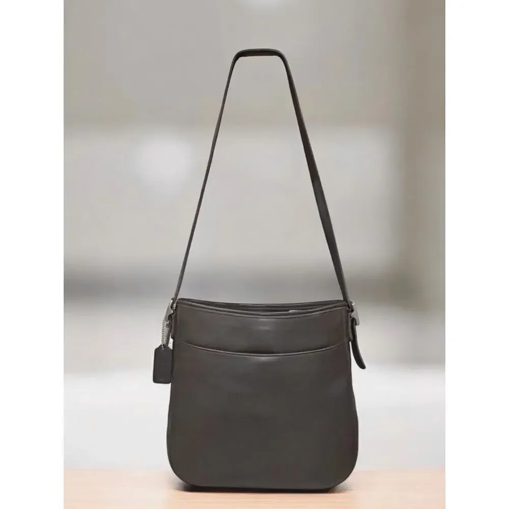 Vintage Coach 6003 Dark Grey Chelsea Hobo Bag